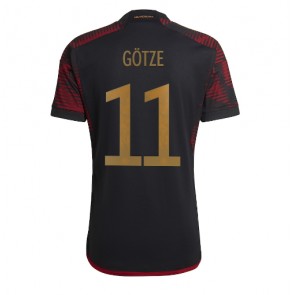 Lacne Muži Futbalové dres Nemecko Mario Gotze #11 MS 2022 Krátky Rukáv - Preč